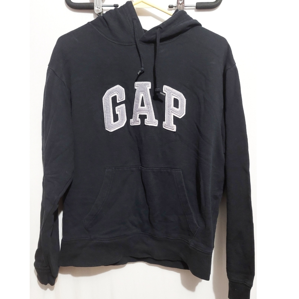 black gap hoodie sweater pull on